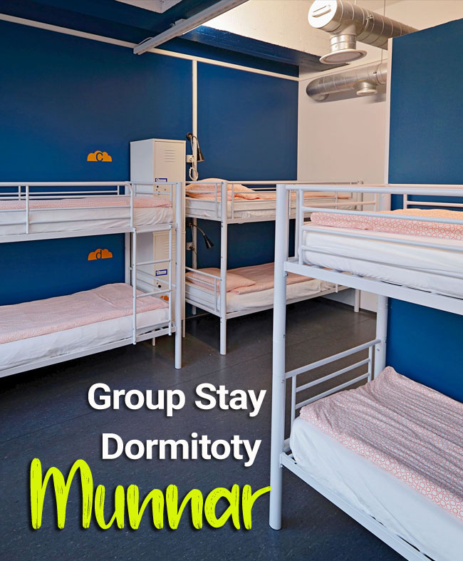 Book Best Dormitory in Munnar and enjoy the best of Munnar.